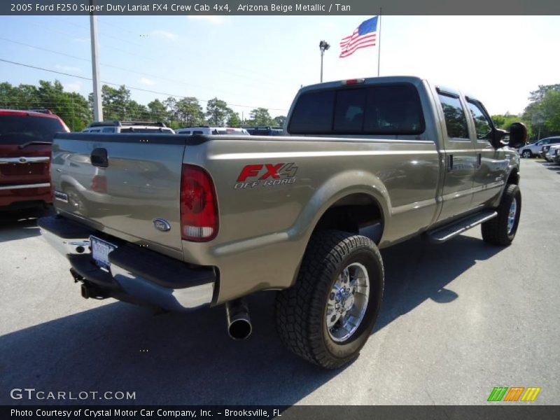Arizona Beige Metallic / Tan 2005 Ford F250 Super Duty Lariat FX4 Crew Cab 4x4