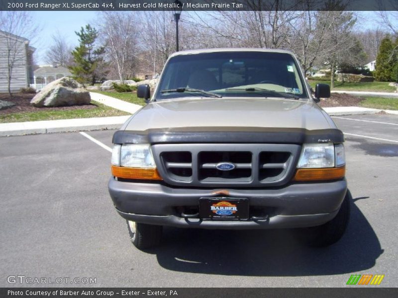 Harvest Gold Metallic / Medium Prairie Tan 2000 Ford Ranger XL SuperCab 4x4