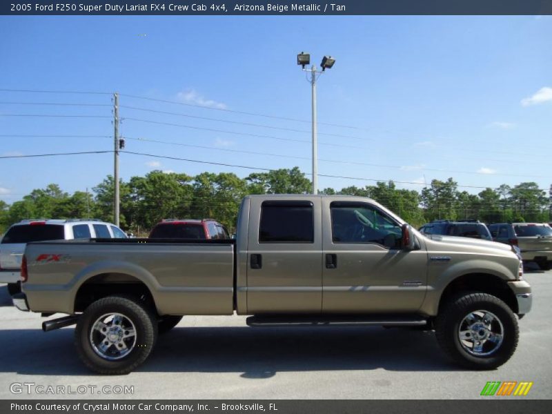 Arizona Beige Metallic / Tan 2005 Ford F250 Super Duty Lariat FX4 Crew Cab 4x4