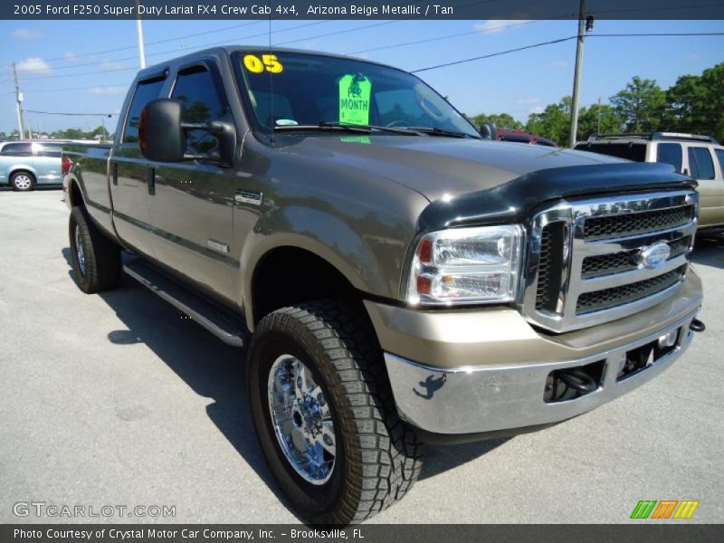 Arizona Beige Metallic / Tan 2005 Ford F250 Super Duty Lariat FX4 Crew Cab 4x4