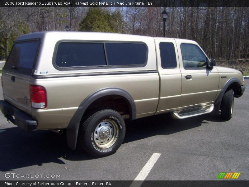 Harvest Gold Metallic / Medium Prairie Tan 2000 Ford Ranger XL SuperCab 4x4