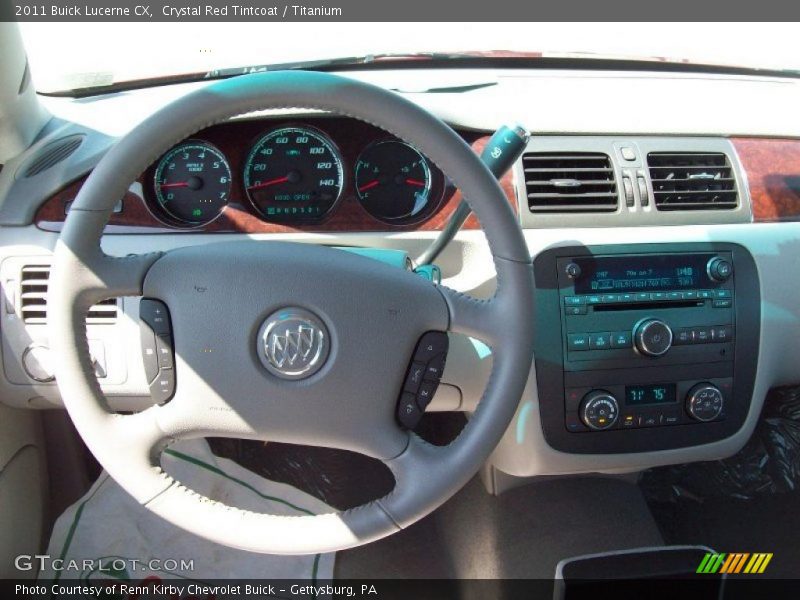 Crystal Red Tintcoat / Titanium 2011 Buick Lucerne CX