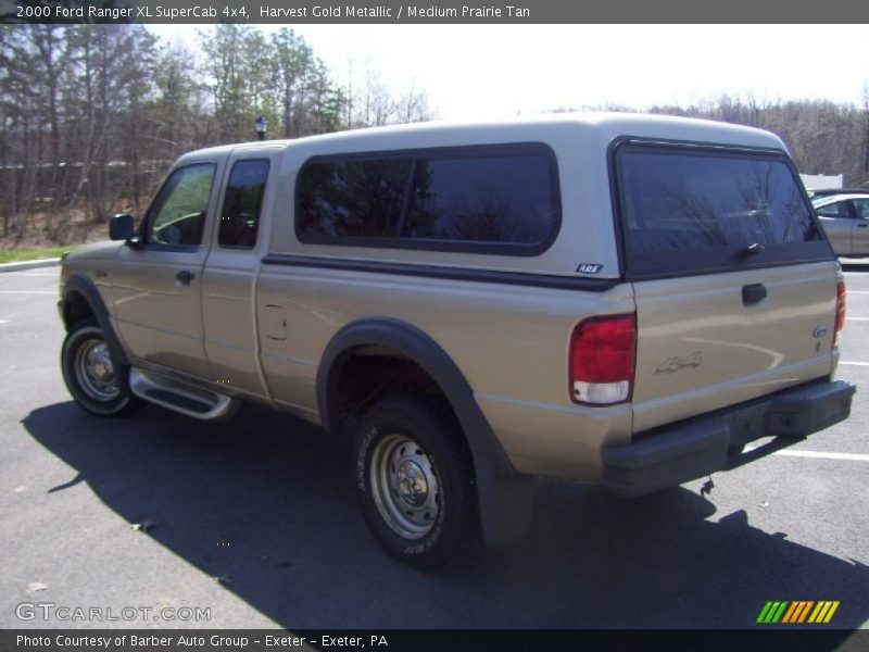 Harvest Gold Metallic / Medium Prairie Tan 2000 Ford Ranger XL SuperCab 4x4