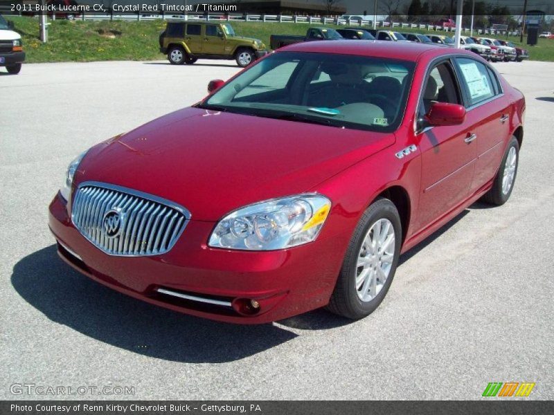 Crystal Red Tintcoat / Titanium 2011 Buick Lucerne CX
