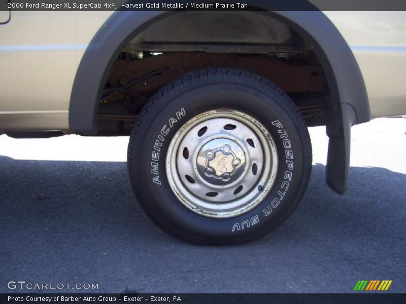 Harvest Gold Metallic / Medium Prairie Tan 2000 Ford Ranger XL SuperCab 4x4