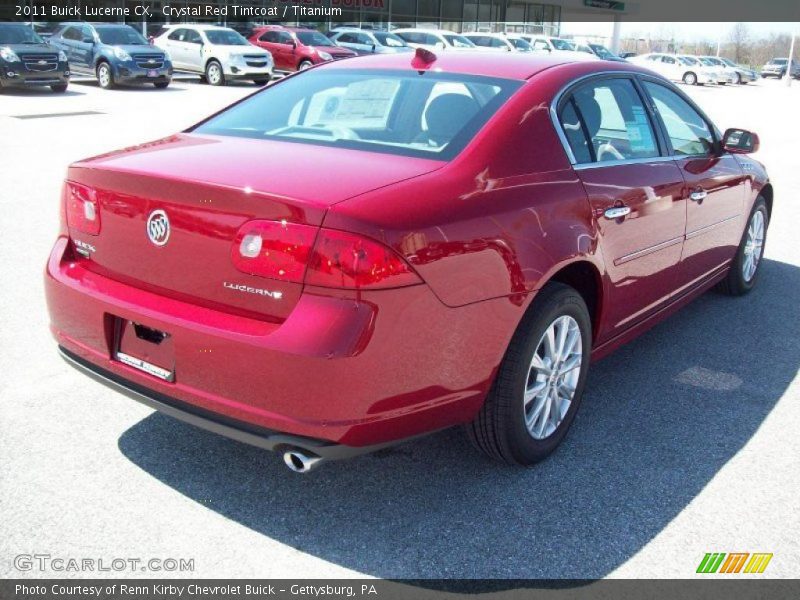 Crystal Red Tintcoat / Titanium 2011 Buick Lucerne CX