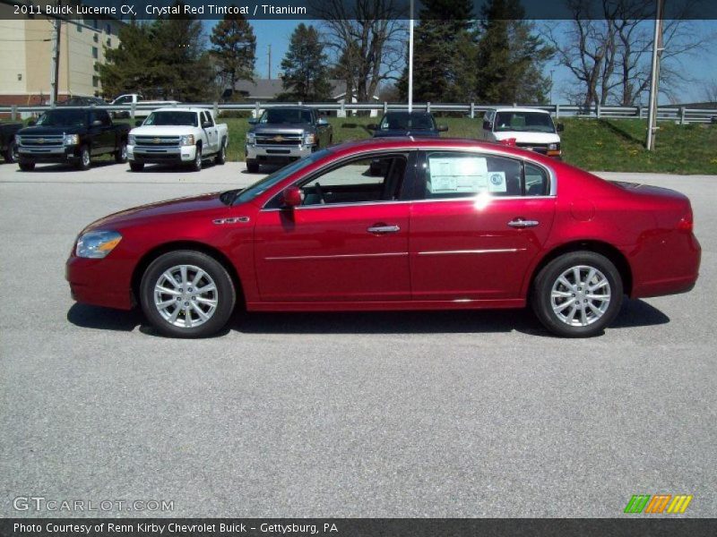 Crystal Red Tintcoat / Titanium 2011 Buick Lucerne CX