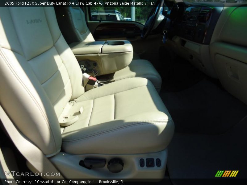 Arizona Beige Metallic / Tan 2005 Ford F250 Super Duty Lariat FX4 Crew Cab 4x4