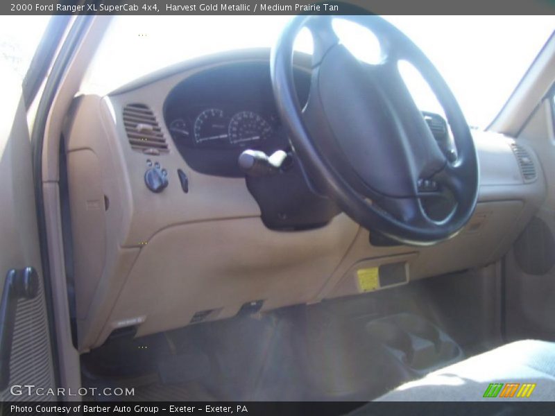 Harvest Gold Metallic / Medium Prairie Tan 2000 Ford Ranger XL SuperCab 4x4