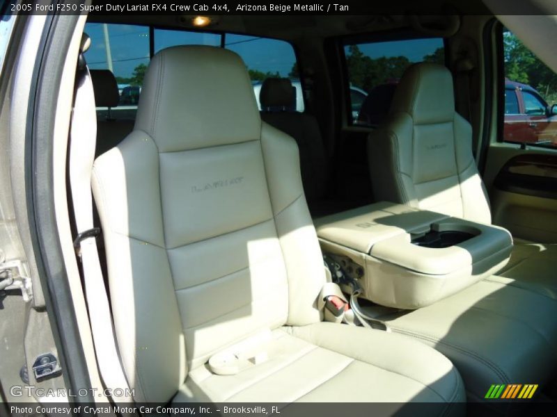 Arizona Beige Metallic / Tan 2005 Ford F250 Super Duty Lariat FX4 Crew Cab 4x4