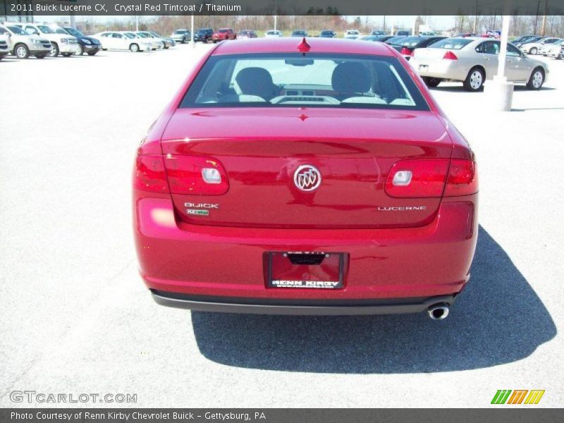 Crystal Red Tintcoat / Titanium 2011 Buick Lucerne CX