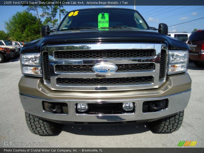 Arizona Beige Metallic / Tan 2005 Ford F250 Super Duty Lariat FX4 Crew Cab 4x4