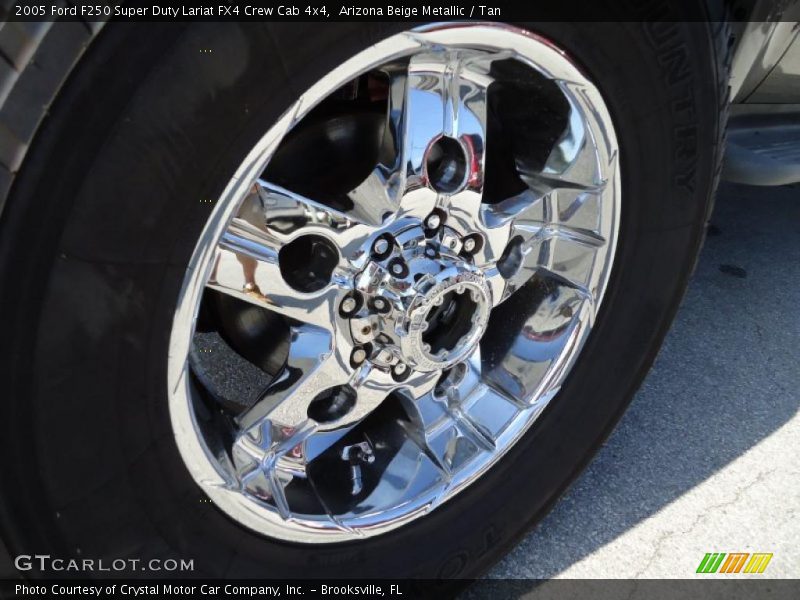 Arizona Beige Metallic / Tan 2005 Ford F250 Super Duty Lariat FX4 Crew Cab 4x4