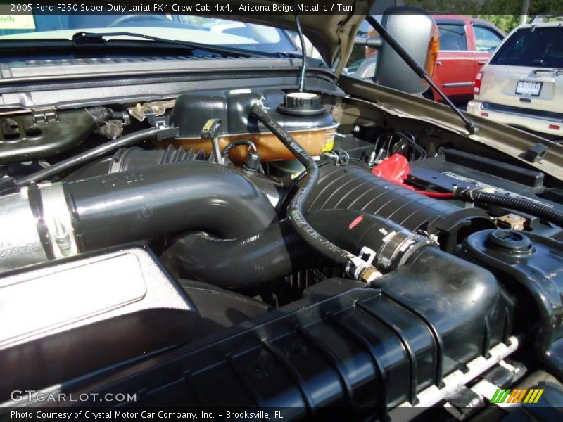Arizona Beige Metallic / Tan 2005 Ford F250 Super Duty Lariat FX4 Crew Cab 4x4