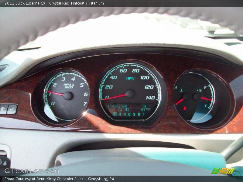 Crystal Red Tintcoat / Titanium 2011 Buick Lucerne CX