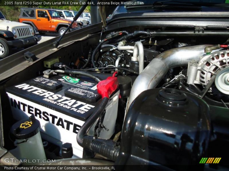 Arizona Beige Metallic / Tan 2005 Ford F250 Super Duty Lariat FX4 Crew Cab 4x4