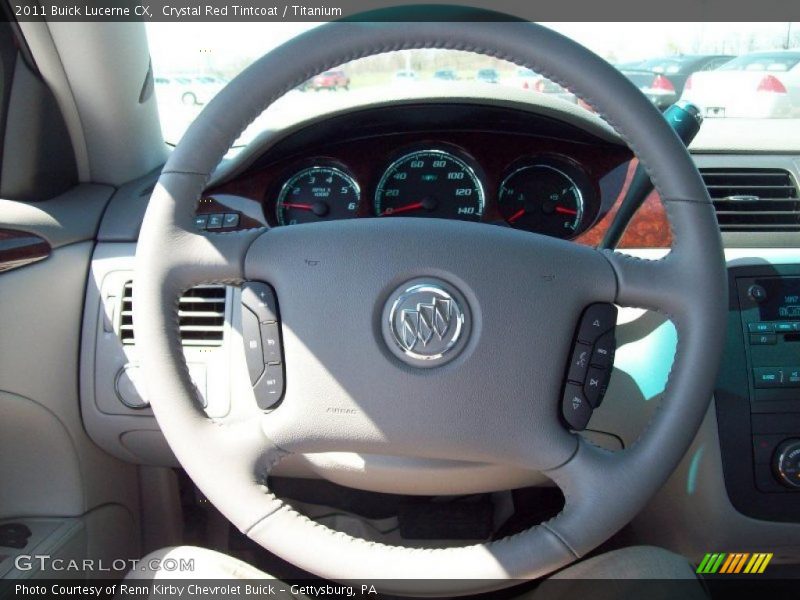 Crystal Red Tintcoat / Titanium 2011 Buick Lucerne CX