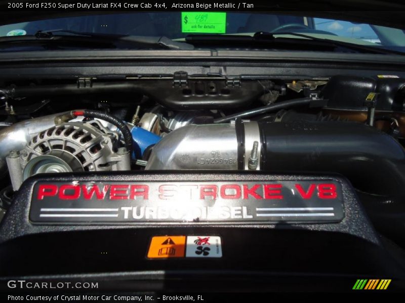 Arizona Beige Metallic / Tan 2005 Ford F250 Super Duty Lariat FX4 Crew Cab 4x4