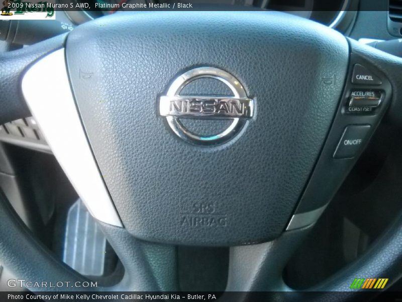 Platinum Graphite Metallic / Black 2009 Nissan Murano S AWD