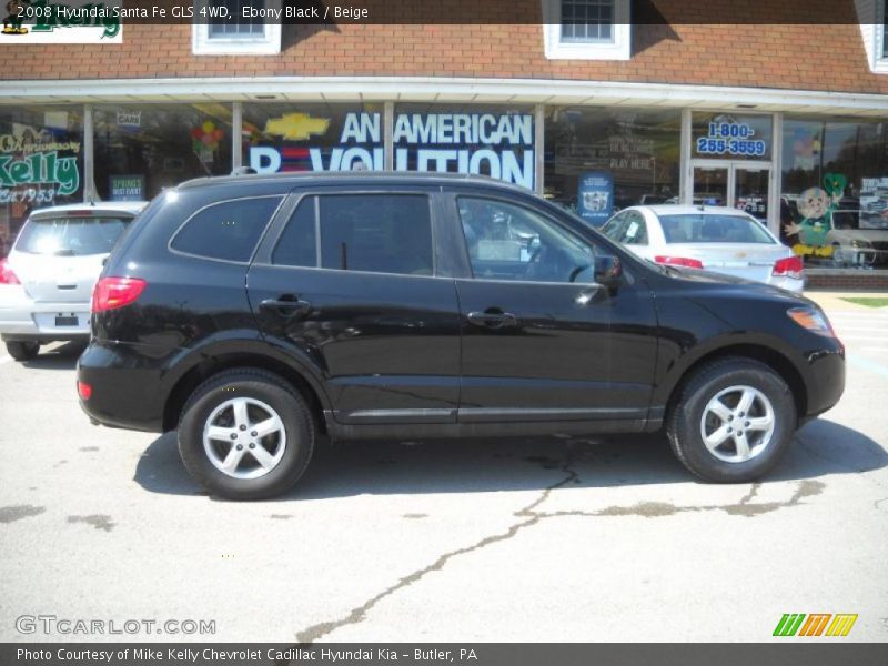 Ebony Black / Beige 2008 Hyundai Santa Fe GLS 4WD