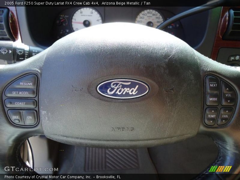 Arizona Beige Metallic / Tan 2005 Ford F250 Super Duty Lariat FX4 Crew Cab 4x4