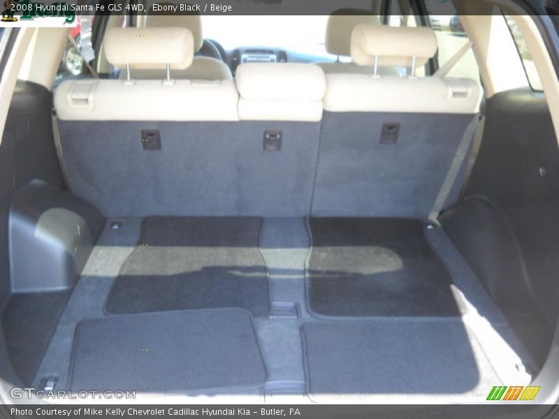 Ebony Black / Beige 2008 Hyundai Santa Fe GLS 4WD