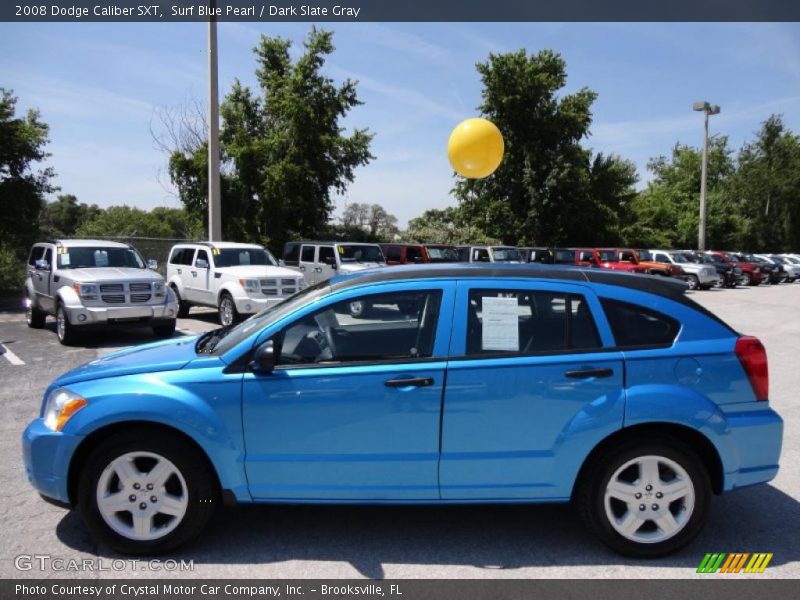 Surf Blue Pearl / Dark Slate Gray 2008 Dodge Caliber SXT