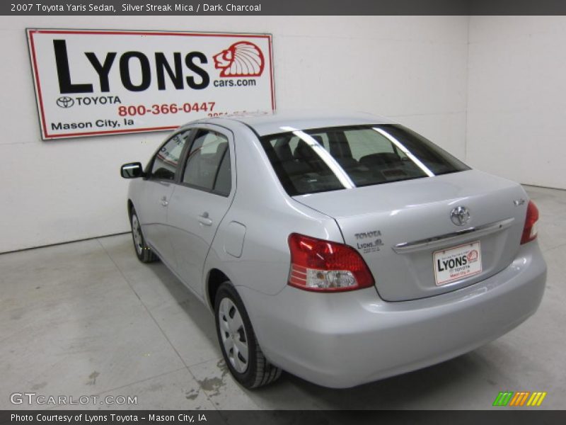 Silver Streak Mica / Dark Charcoal 2007 Toyota Yaris Sedan