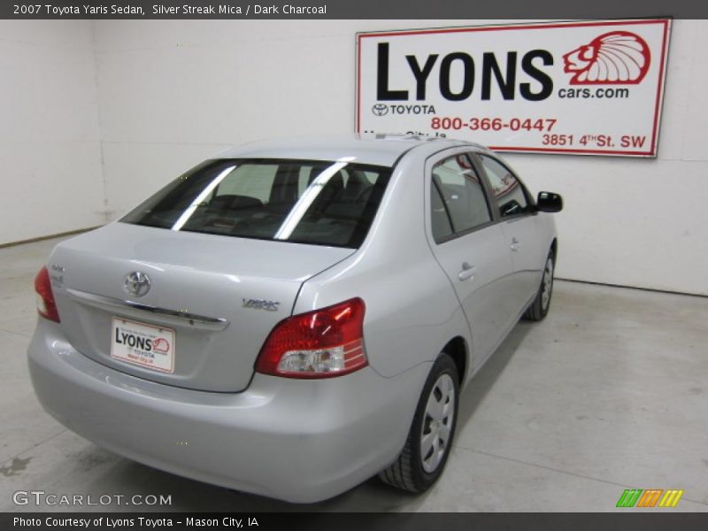 Silver Streak Mica / Dark Charcoal 2007 Toyota Yaris Sedan