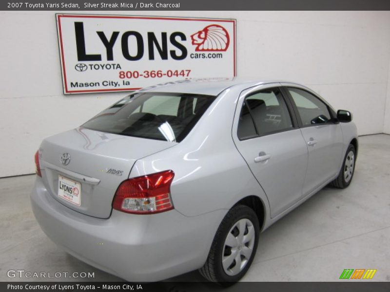 Silver Streak Mica / Dark Charcoal 2007 Toyota Yaris Sedan