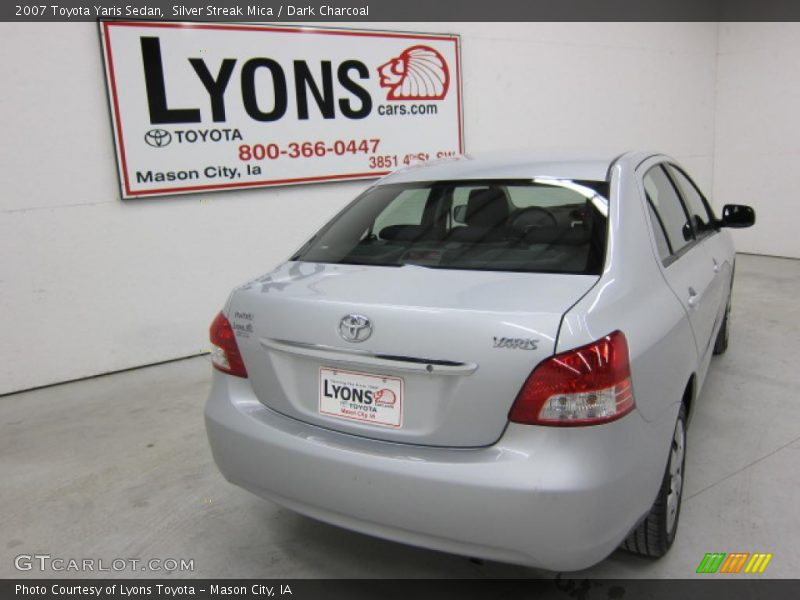 Silver Streak Mica / Dark Charcoal 2007 Toyota Yaris Sedan