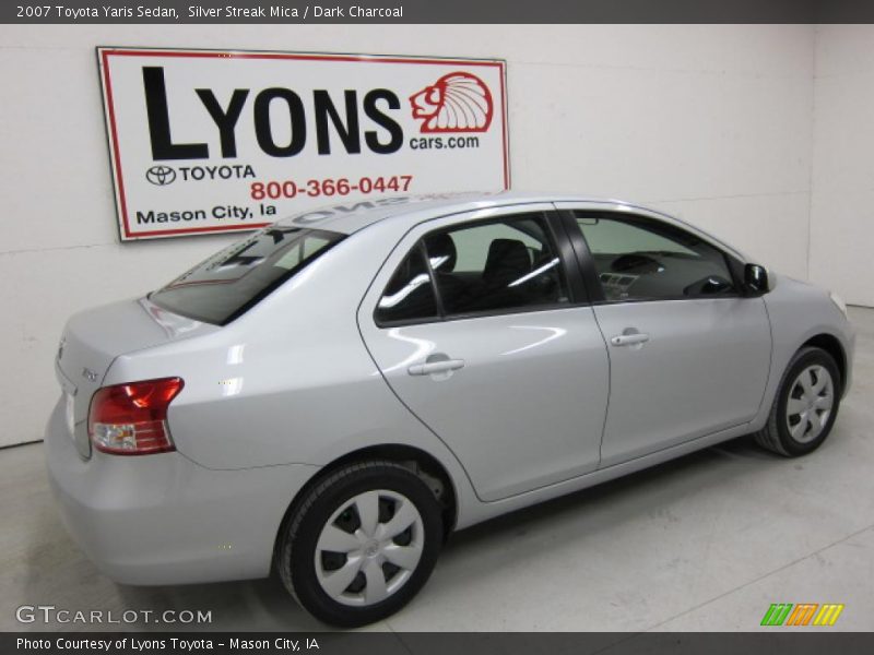 Silver Streak Mica / Dark Charcoal 2007 Toyota Yaris Sedan