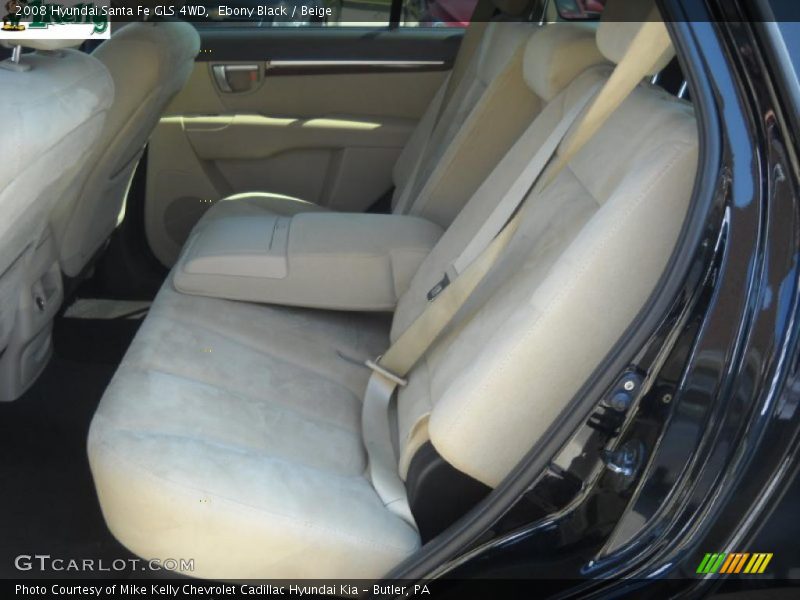 Ebony Black / Beige 2008 Hyundai Santa Fe GLS 4WD