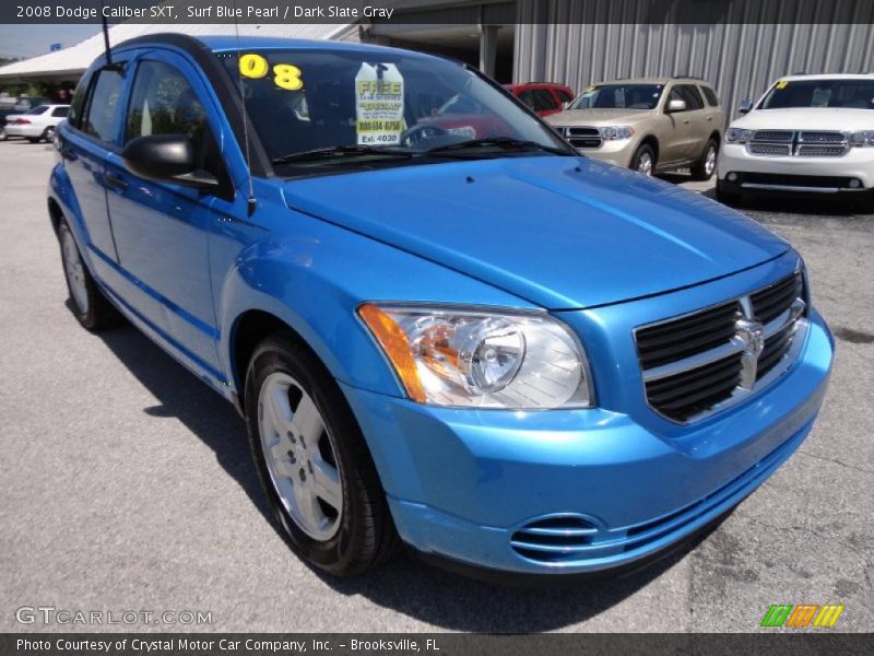 Surf Blue Pearl / Dark Slate Gray 2008 Dodge Caliber SXT