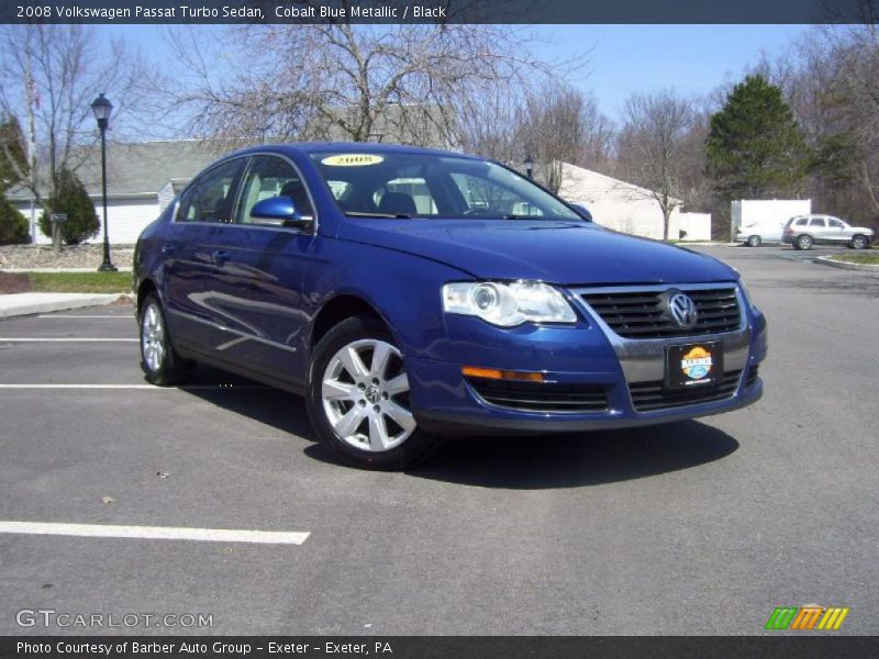 Cobalt Blue Metallic / Black 2008 Volkswagen Passat Turbo Sedan