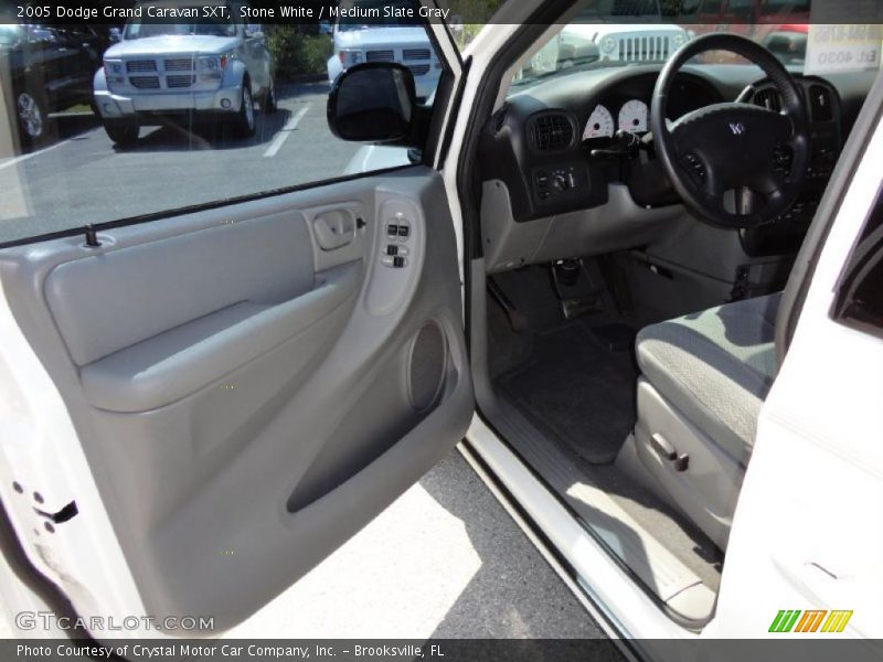 Stone White / Medium Slate Gray 2005 Dodge Grand Caravan SXT
