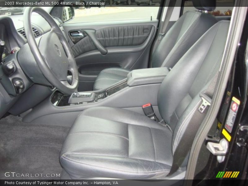  2003 ML 500 4Matic Charcoal Interior