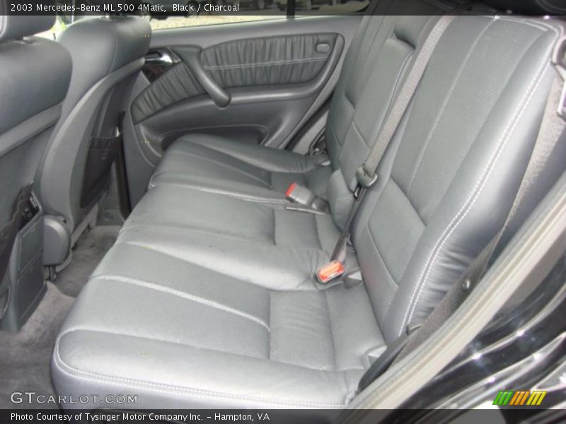  2003 ML 500 4Matic Charcoal Interior