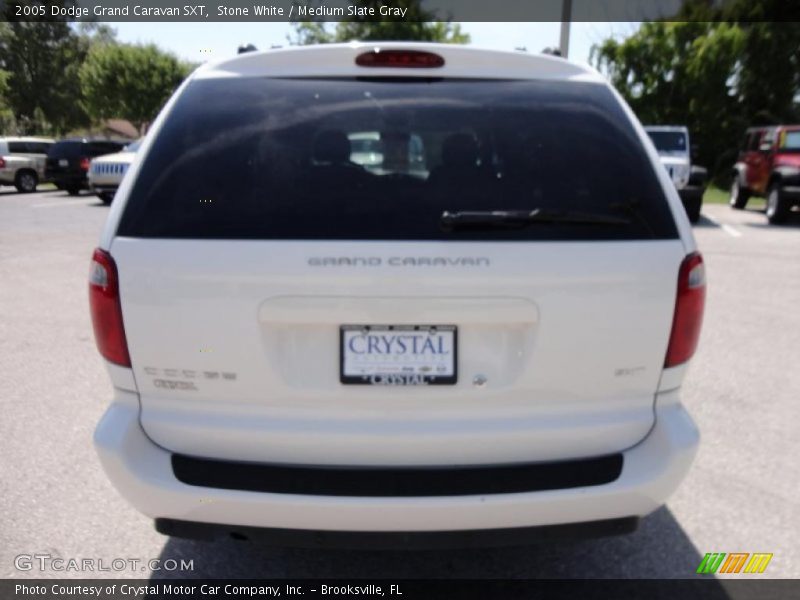 Stone White / Medium Slate Gray 2005 Dodge Grand Caravan SXT
