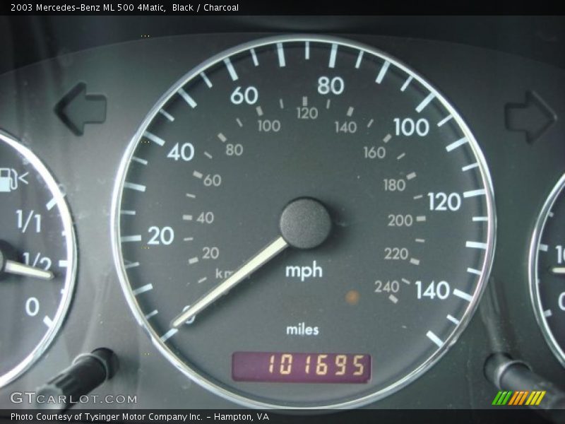 Black / Charcoal 2003 Mercedes-Benz ML 500 4Matic