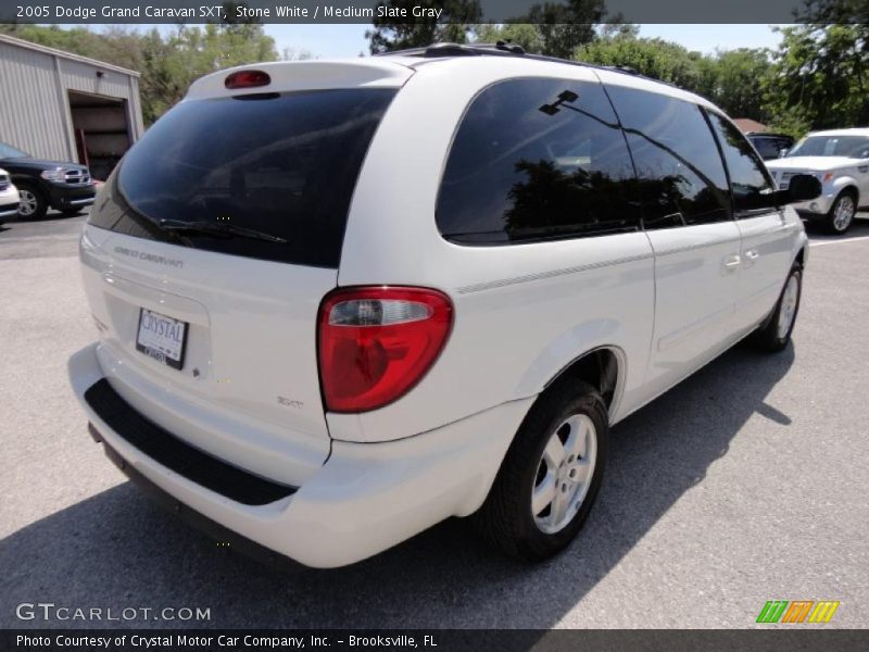 Stone White / Medium Slate Gray 2005 Dodge Grand Caravan SXT