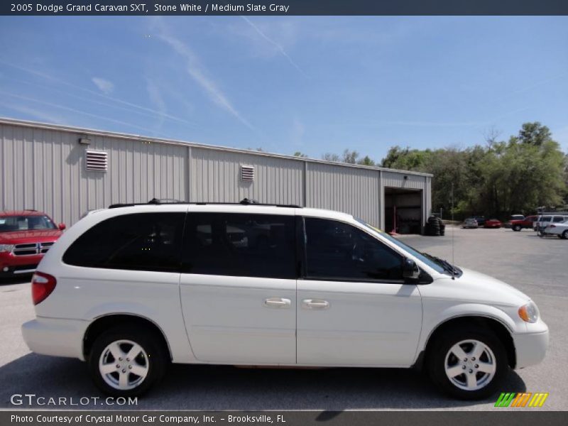 Stone White / Medium Slate Gray 2005 Dodge Grand Caravan SXT