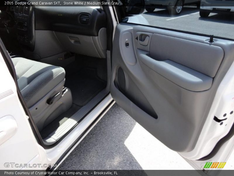 Stone White / Medium Slate Gray 2005 Dodge Grand Caravan SXT