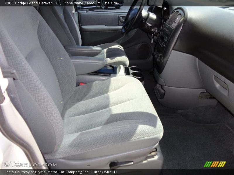 Stone White / Medium Slate Gray 2005 Dodge Grand Caravan SXT