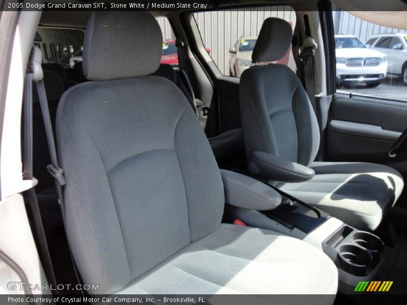 Stone White / Medium Slate Gray 2005 Dodge Grand Caravan SXT
