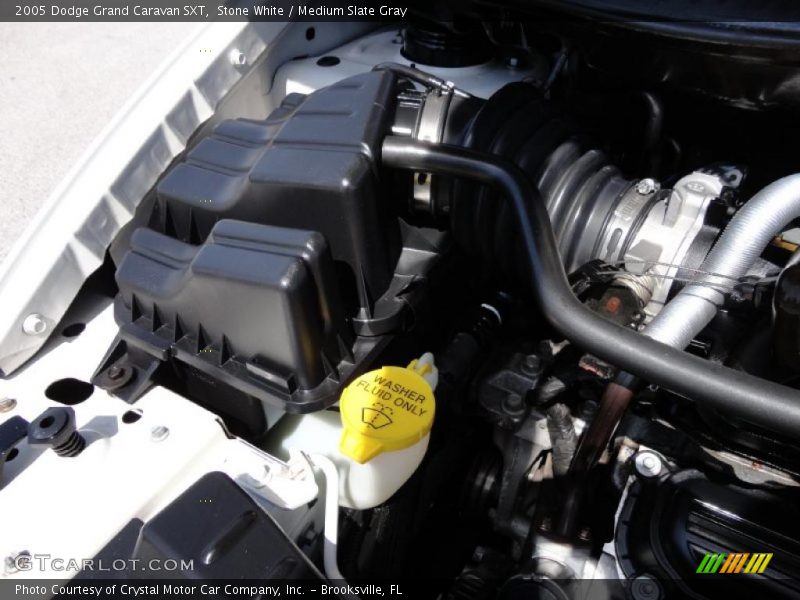 Stone White / Medium Slate Gray 2005 Dodge Grand Caravan SXT
