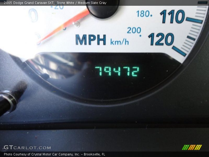 Stone White / Medium Slate Gray 2005 Dodge Grand Caravan SXT