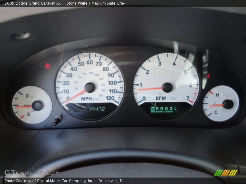 Stone White / Medium Slate Gray 2005 Dodge Grand Caravan SXT