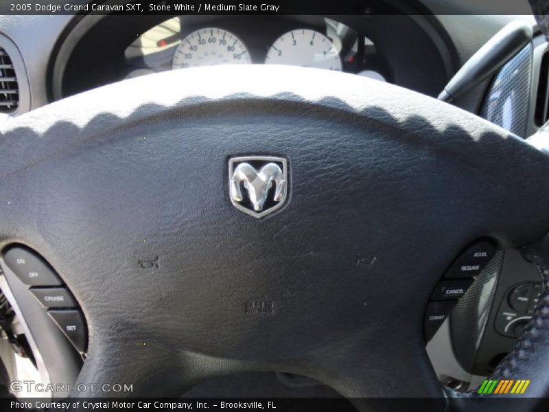 Stone White / Medium Slate Gray 2005 Dodge Grand Caravan SXT