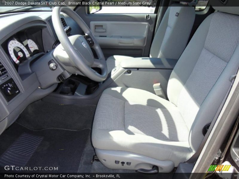  2007 Dakota SXT Club Cab Medium Slate Gray Interior